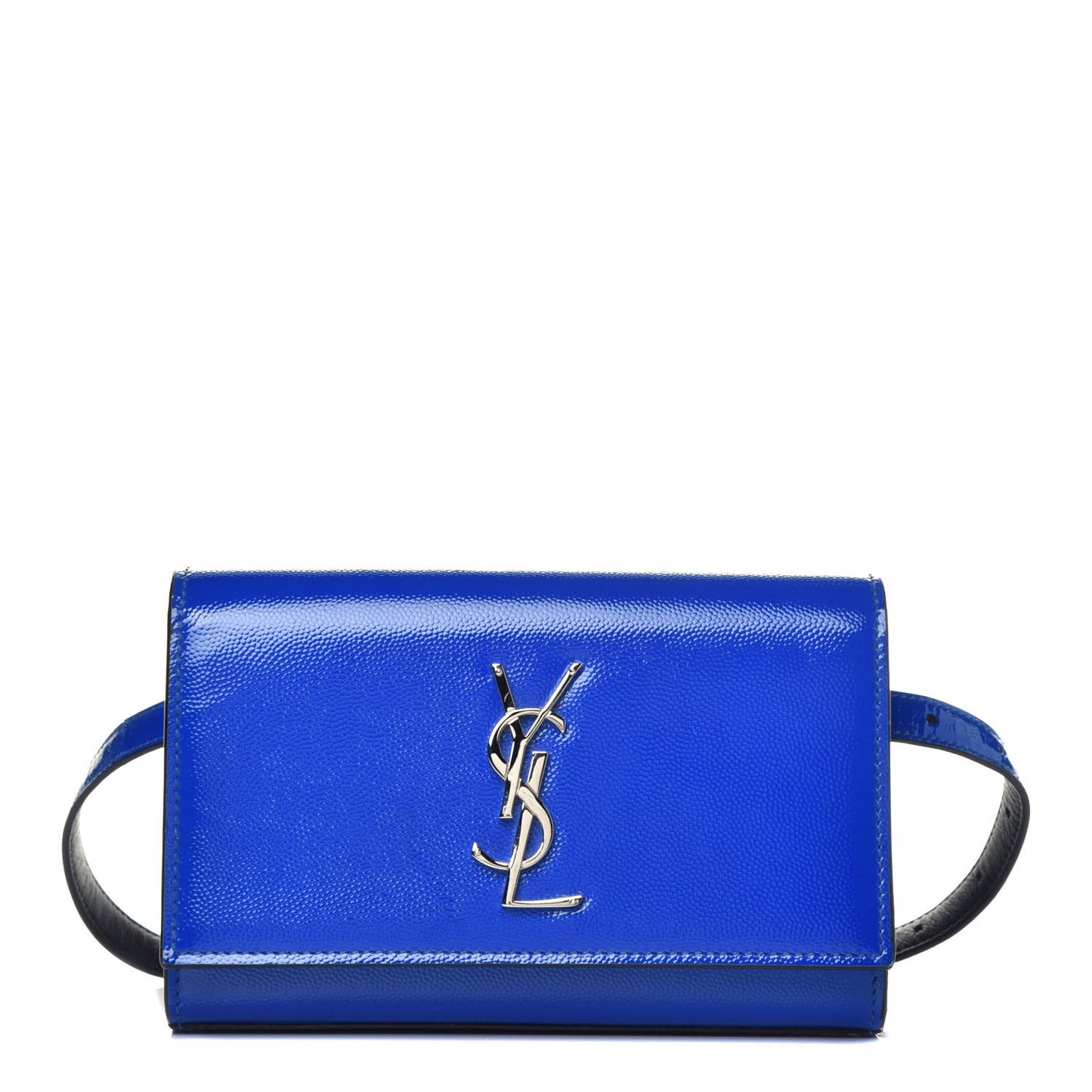 Patent Grain De Poudre Monogram Kate Belt Bag Royal Blue