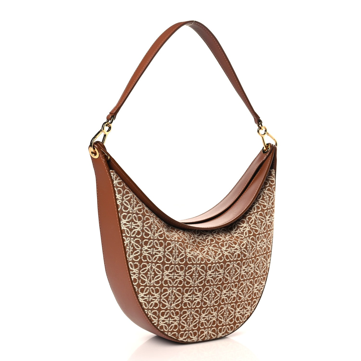 Loewe Jacquard Anagram Calfskin Luna Bag Tan 3 of 8