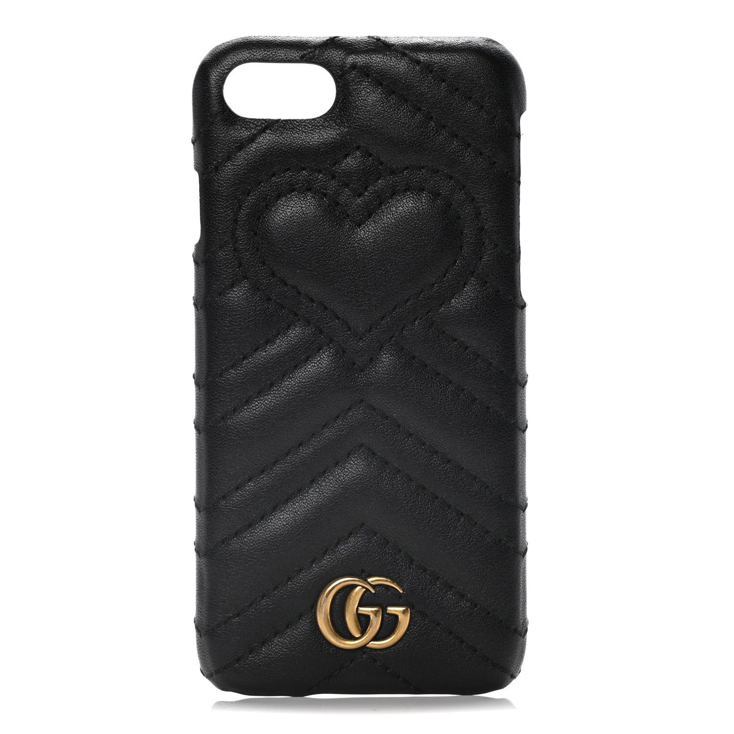 Calfskin Matelasse Marmont iPhone 7 Case Black