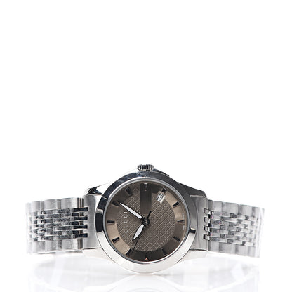 Gucci Stainless Steel 27mm G-Timeless Quartz Watch Brown 2 of 7