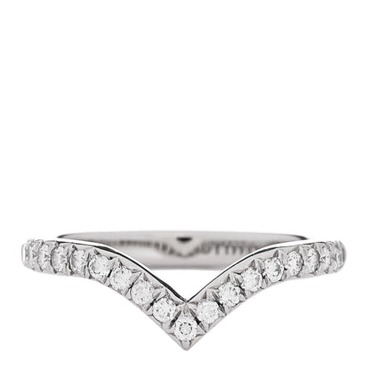Tiffany Platinum Diamond Soleste V Band Ring 45 3.25 1 of 5