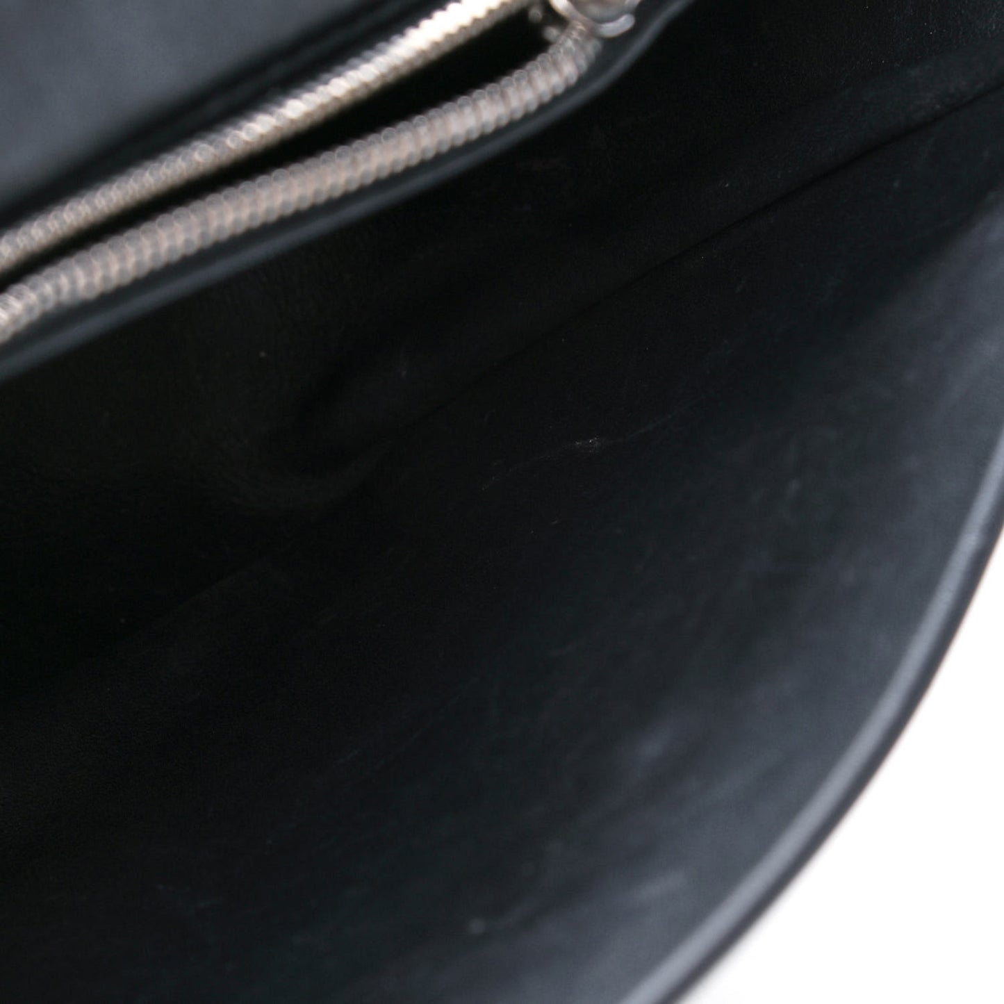 Calfskin Logo Matelasse M BB Chain Shoulder Bag Black