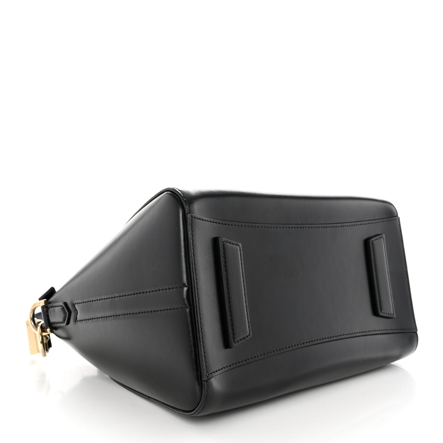 Shiny Lord Calfskin Small Antigona Black