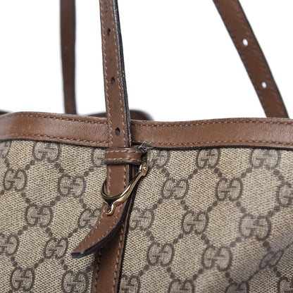 Gucci GG Supreme Monogram Medium Nice Tote Brown 12 of 17