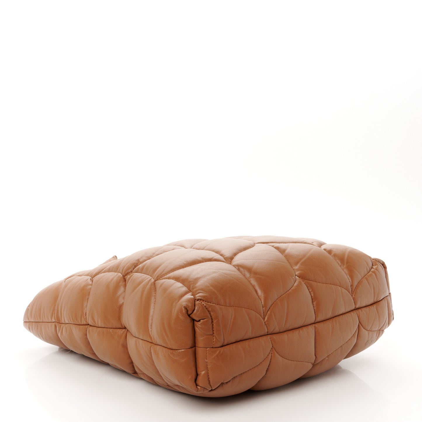 Nappa Pillow Quilted Big Softie Tote Tobacco Brown