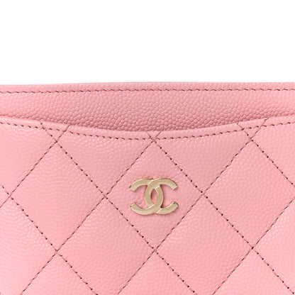Chanel Caviar Quilted Card Holder Pink 9 of 12