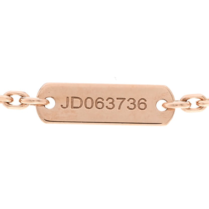 Van Cleef & Arpels 18K Rose Gold Gray Mother of Pearl Vintage Alhambra Pendant Necklace 5 of 6