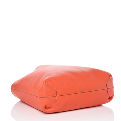 Hermes Veau Sikkim Taurillon Clemence Double Sens 45 Reversible Tote Rubis Bougainvillea 5 of 17