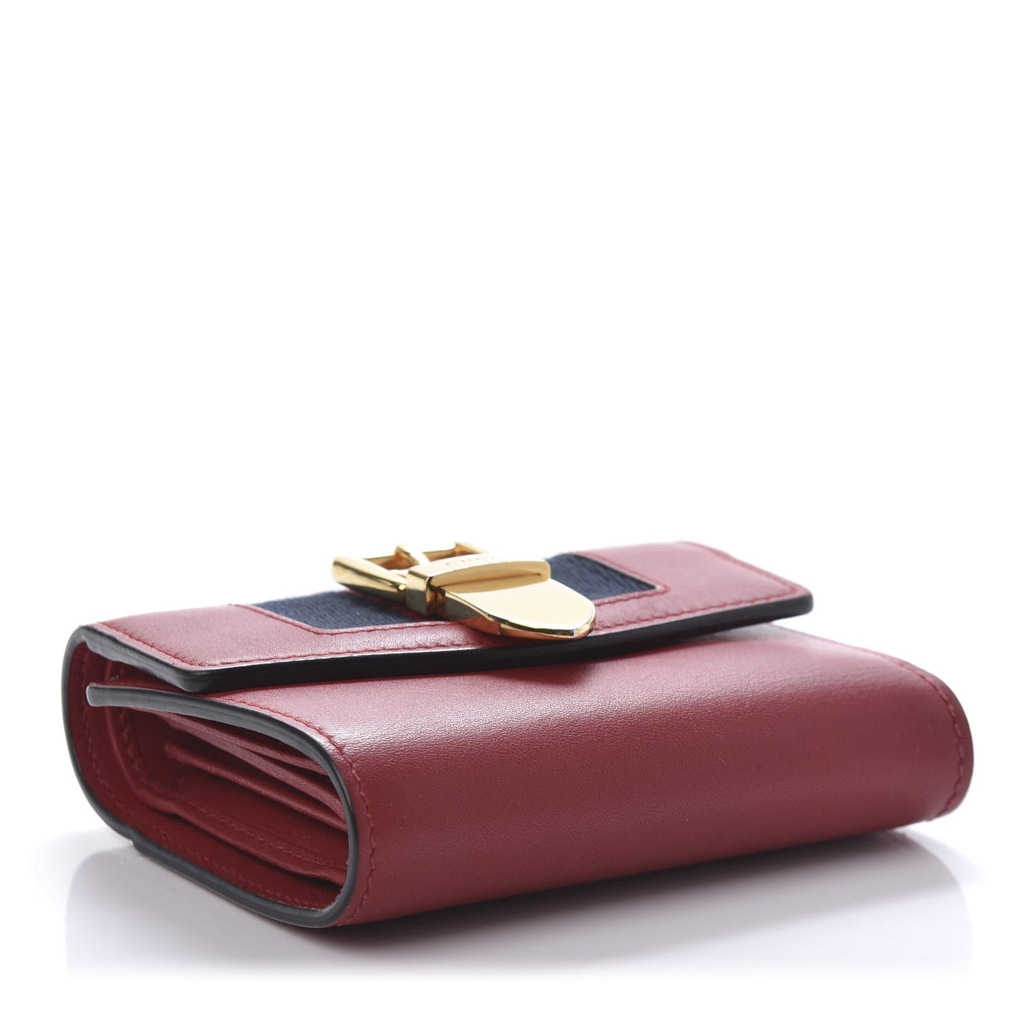 Calfskin Sylvie Wallet Hibiscus Red