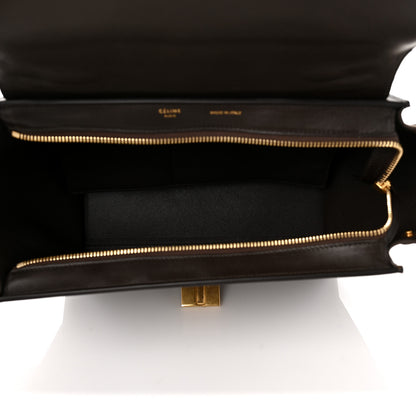 Celine Smooth Calfskin Nubuck Small Tri-Color Trapeze White 4 of 9