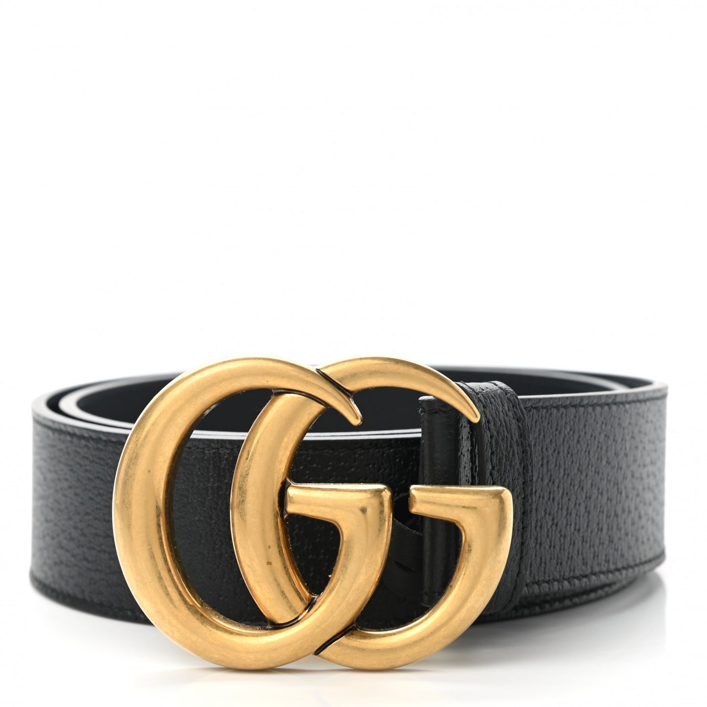 Textured Calfskin Double G 40mm Belt 80 32 Black