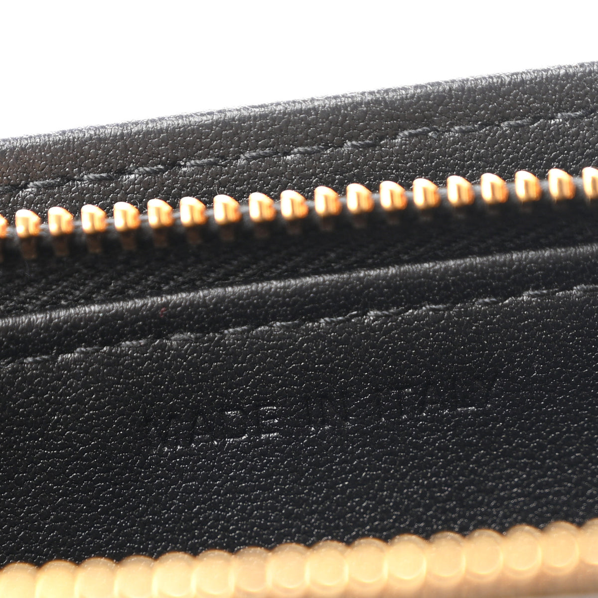 Christian Dior Calfskin Cannage Caro Zipped Pouch With Chain Black 7 of 10