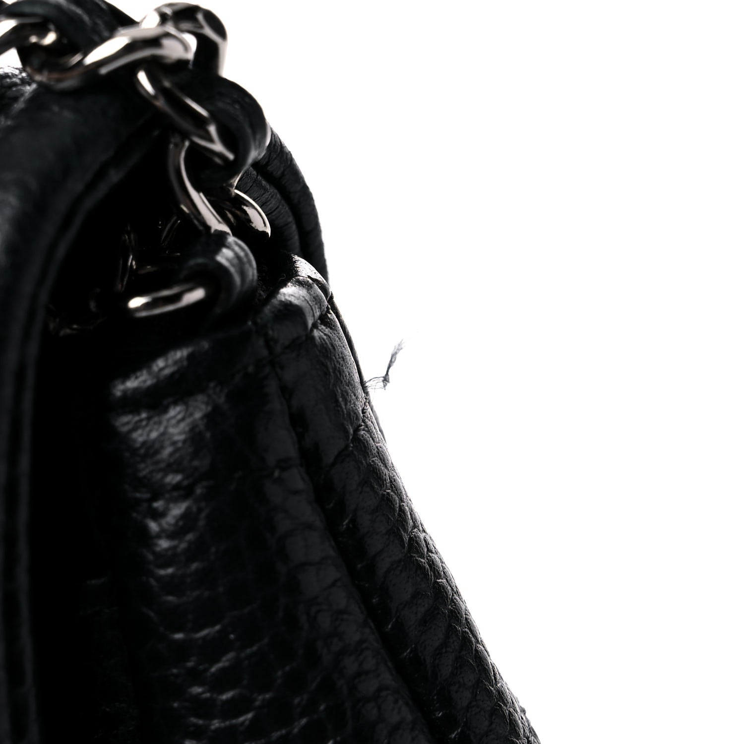 Chanel Caviar Half Moon Wallet On Chain WOC Black 15 of 16