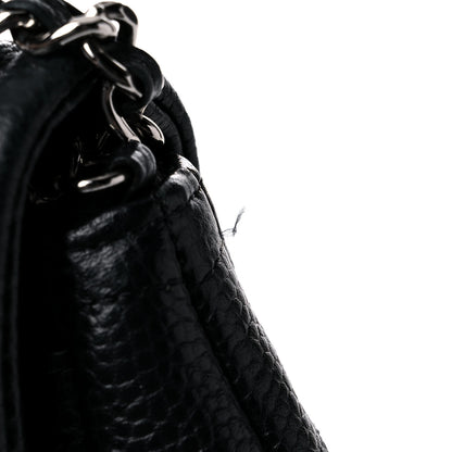 Chanel Caviar Half Moon Wallet On Chain WOC Black 15 of 16