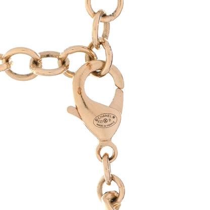 Chanel Crystal Logo Heart Choker Gold 5 of 6