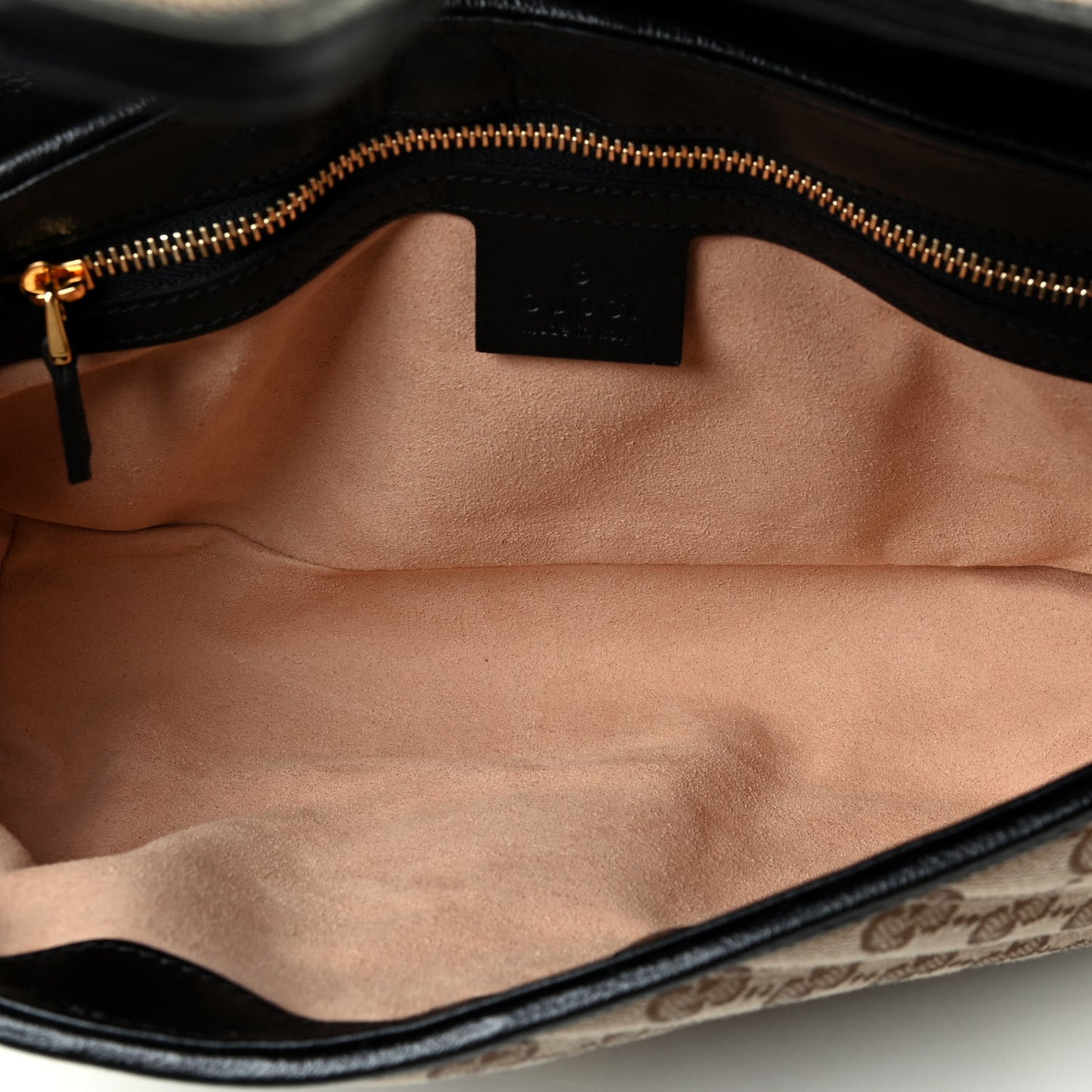 Monogram Matelasse Diagonal Small GG Marmont Shoulder Bag Beige Black