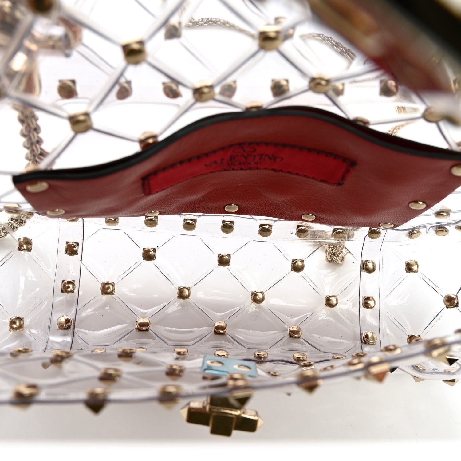 Valentino Garavani PVC Small Rockstud Spike Shoulder Bag 5 of 10
