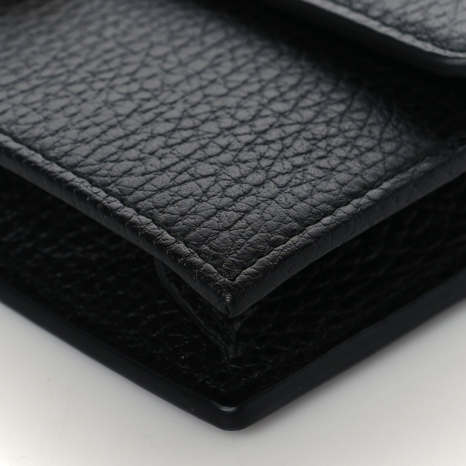 Gucci Dollar Calfskin Interlocking G Chain Wallet Black 9 of 9