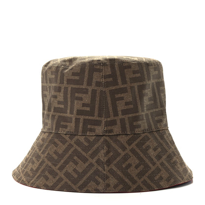 Fendi Technical Fabric FF Reversible Bucket Hat L Tobacco Red 7 of 13