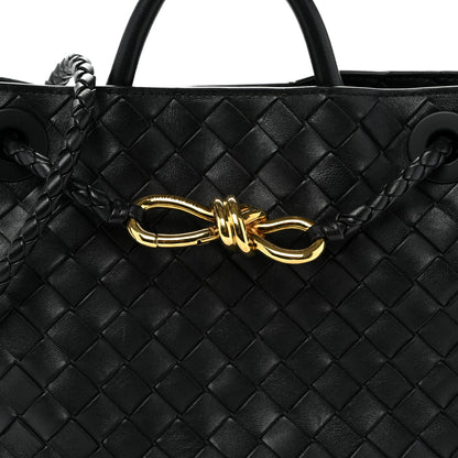 Bottega Veneta Nappa Intrecciato Small Andiamo Shoulder Bag Black 7 of 9