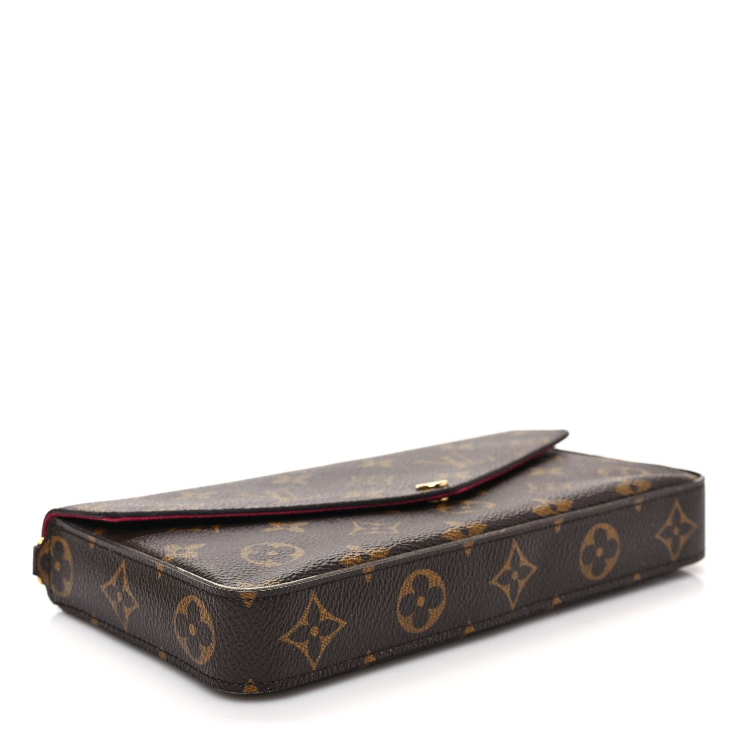 Louis Vuitton Monogram Pochette Felicie Chain Wallet Fuchsia 5 of 9
