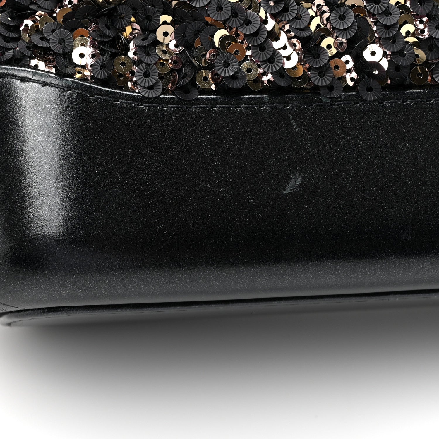 Chanel Sequin Calfskin Small Gabrielle Hobo Black Gold 11 of 11