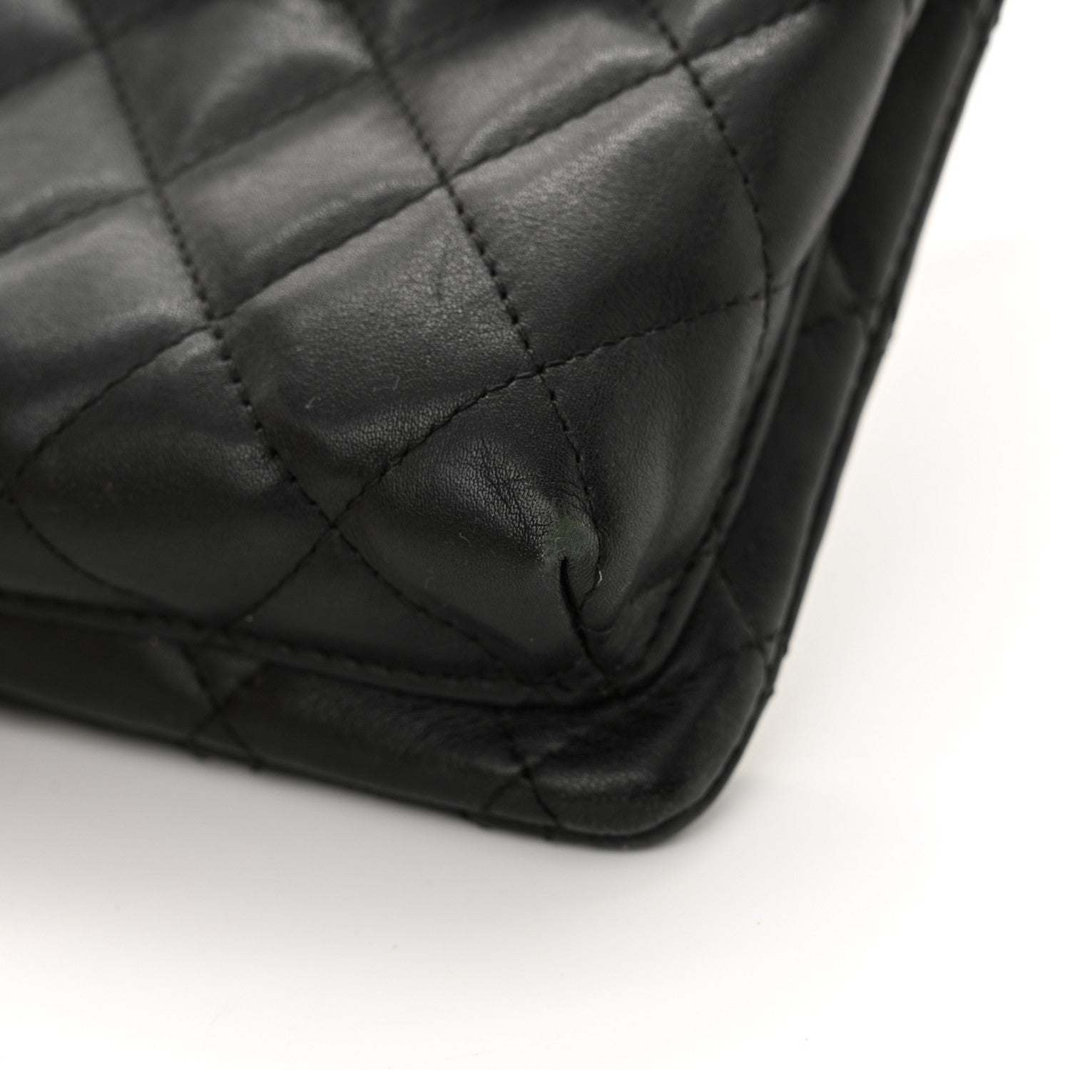 Chanel Calfskin Quilted Cambon Crossbody Messenger Black White 12 of 16