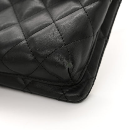 Chanel Calfskin Quilted Cambon Crossbody Messenger Black White 12 of 16