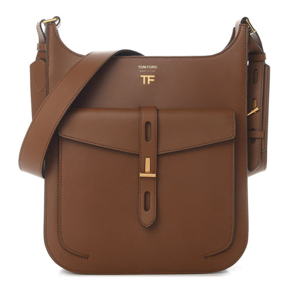 Tom Ford Calfskin T Twist Crossbody Bag Brown 1 of 12