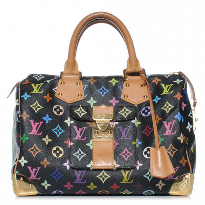 Louis Vuitton Monogram Multicolor Speedy 30 Black 1 of 7