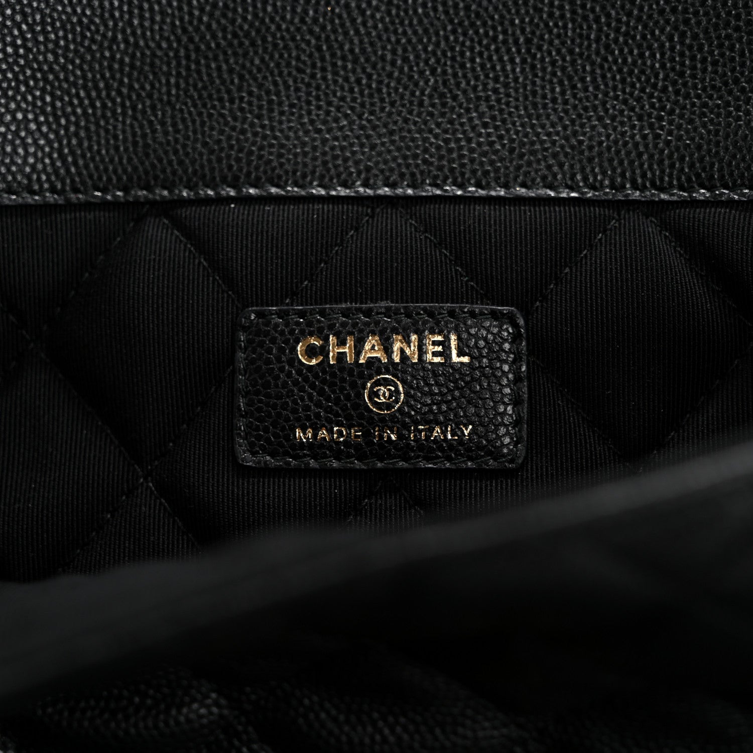 Chanel Caviar Quilted Large Golden Class Pouch Black 6 of 8