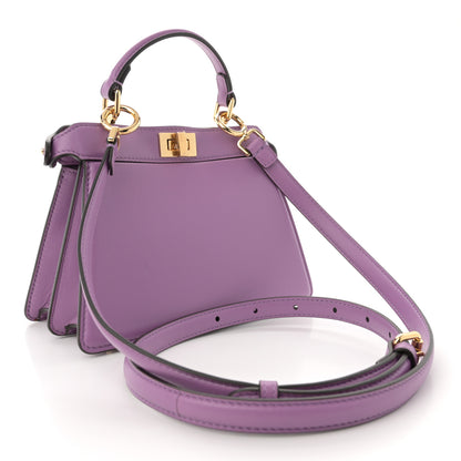 Fendi Shiny Nappa Petite Peekaboo I SEE U Satchel Agapanto 3 of 12