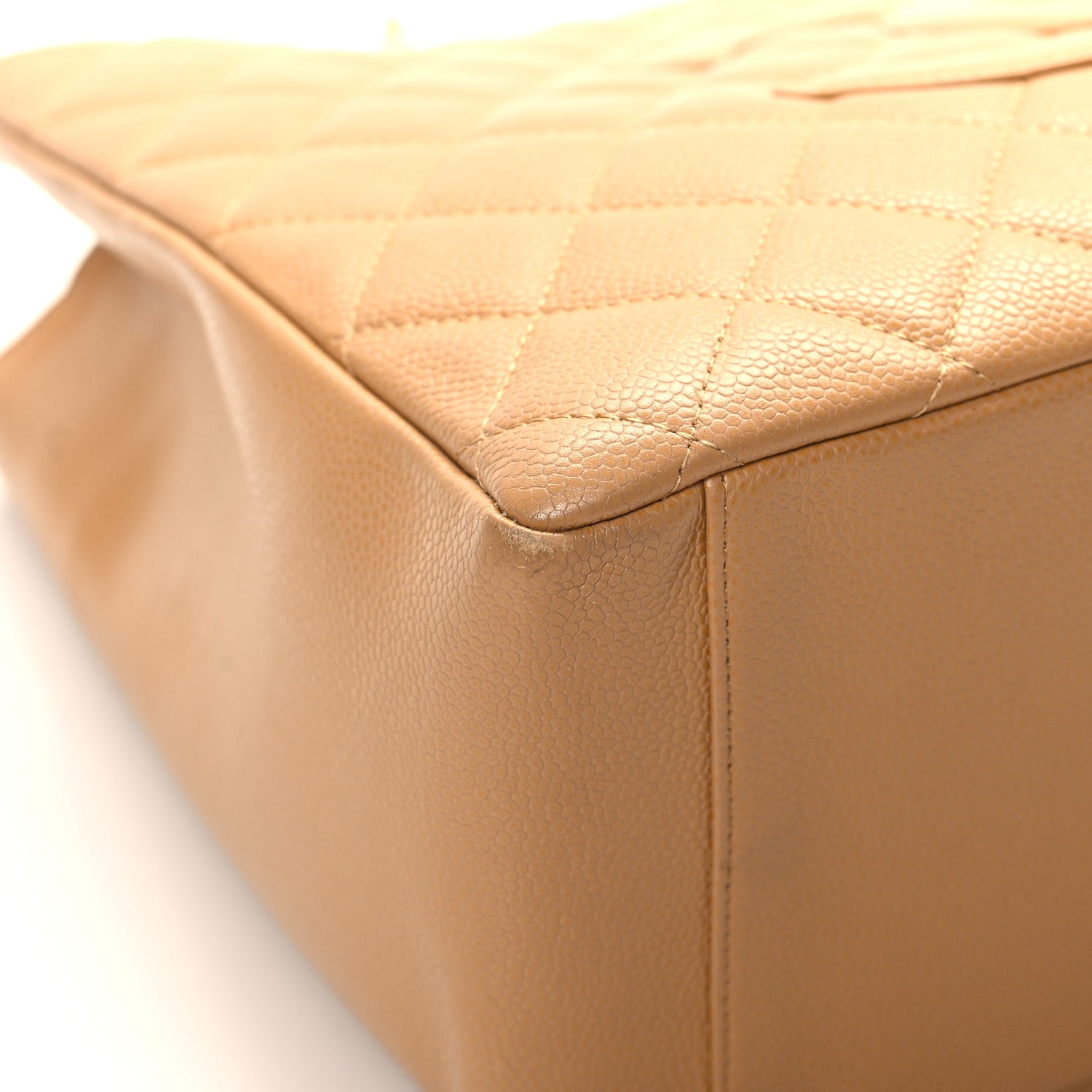 Chanel Caviar Quilted Grand Shopping Tote GST Dark Beige 10 of 18