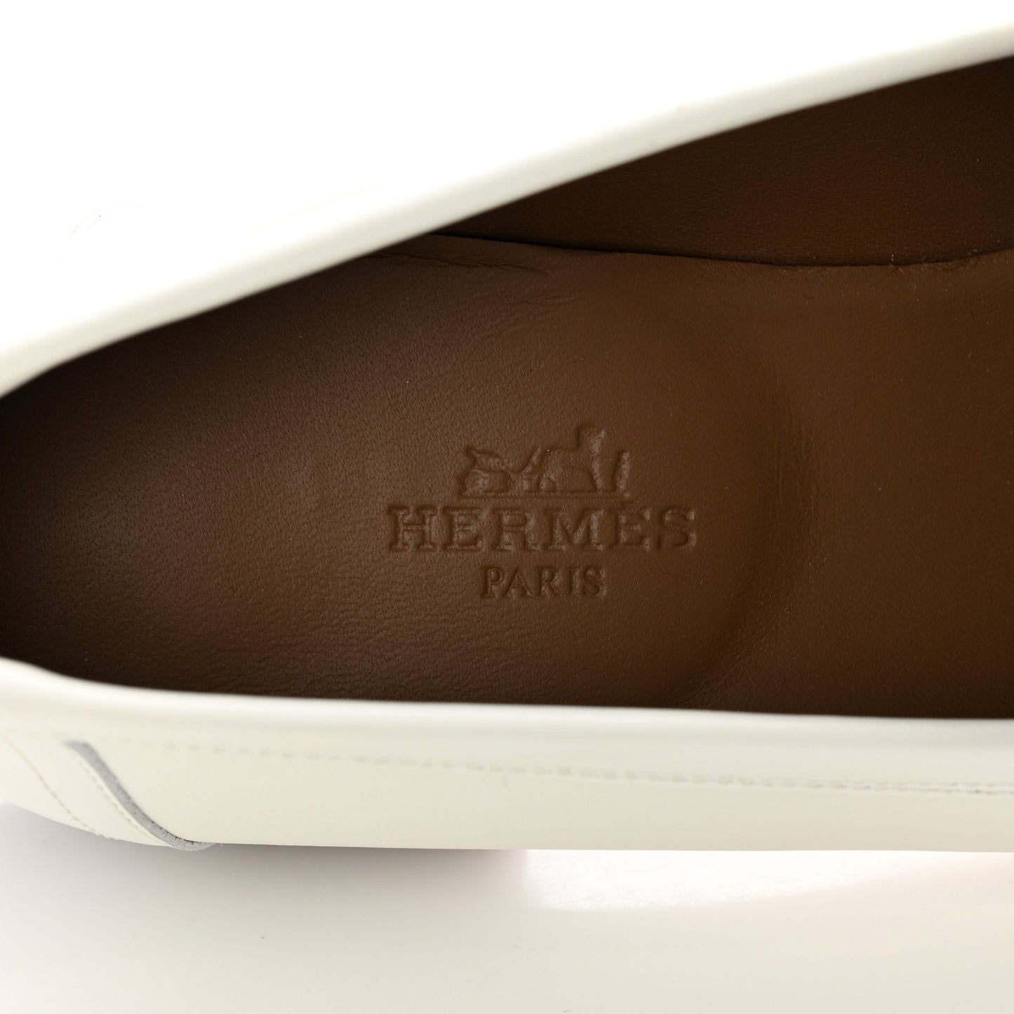 Calfskin Womens Royal Loafers 38 White