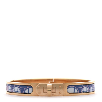 Hermes Enamel Printed Mini Clic Kelly Bracelet PM 1 of 6