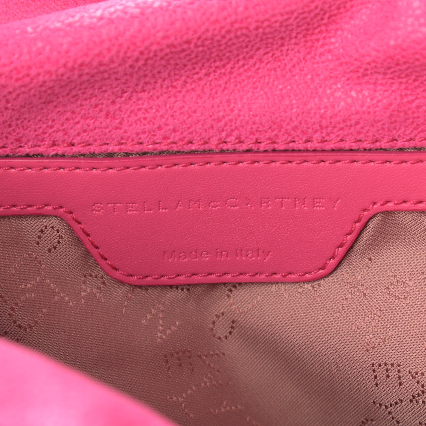 Shaggy Deer Mini Falabella Fold Over Tote Hot Pink