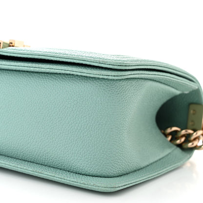 Chanel Caviar Quilted Medium Boy Flap Light Blue 10 of 10