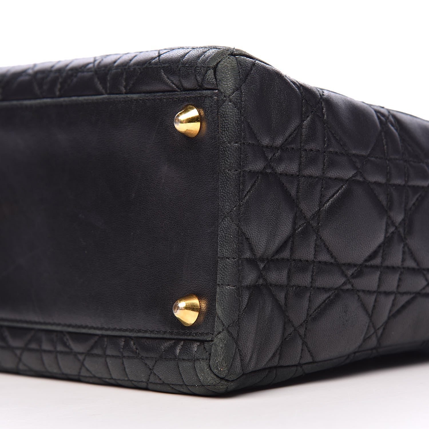 Christian Dior Lambskin Cannage Large Lady Dior Black 19 of 21