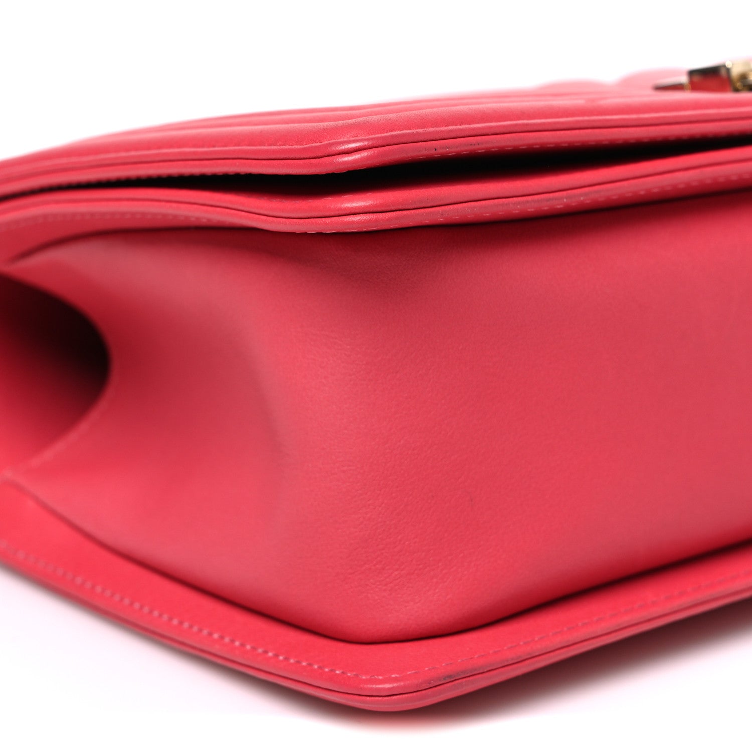 Chanel Calfskin Chevron Quilted Medium Boy Flap Pink 9 of 11
