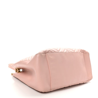 Gucci Calfskin Matelasse Medium GG Marmont Shoulder Tote Bag Perfect Pink 4 of 11