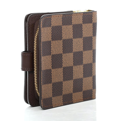 Louis Vuitton Damier Ebene Zippe Zipped Compact Wallet 2 of 5