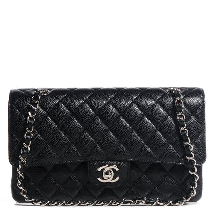Chanel Caviar Quilted Medium Double Flap Black 1 of 9