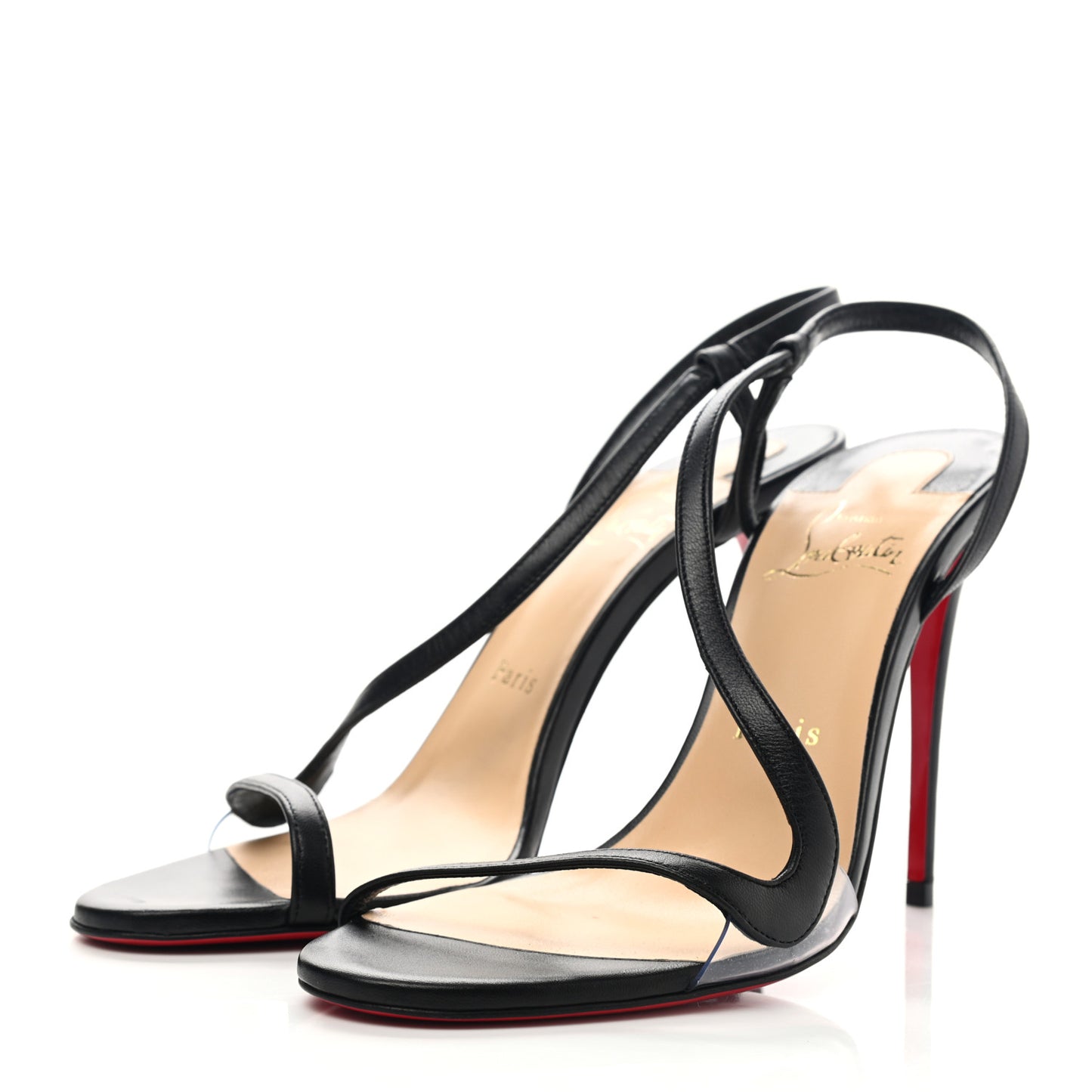 Nappa Rosalie 100 Sandals 37.5 Black