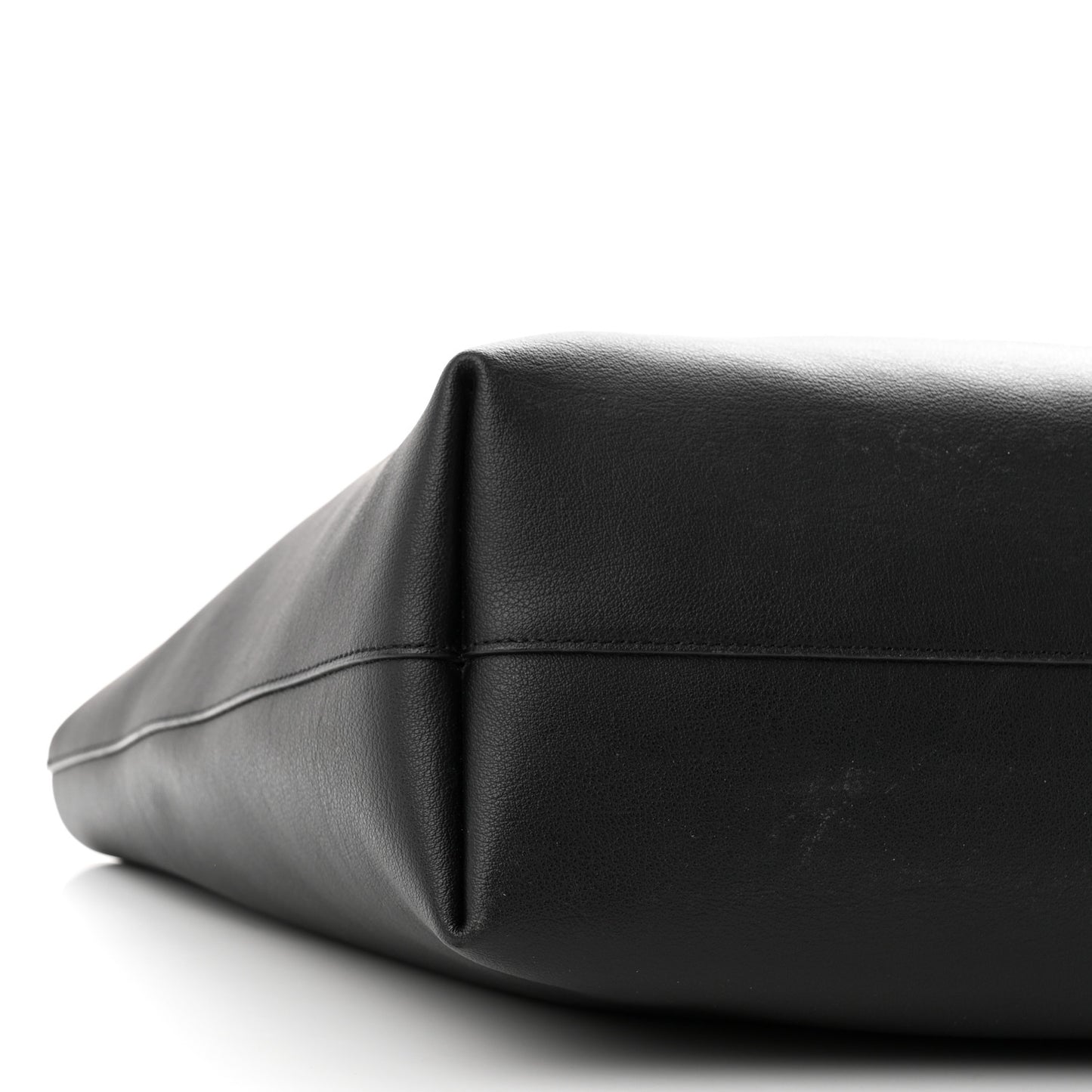 Calfskin Large Shopping Tote Black