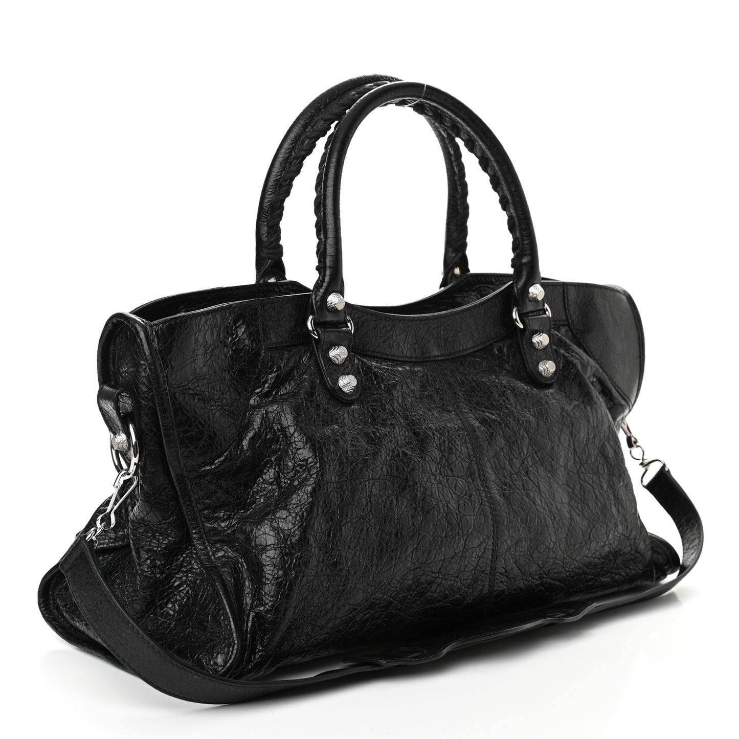 Agneau Giant 12 Silver Hardware Part Time Black