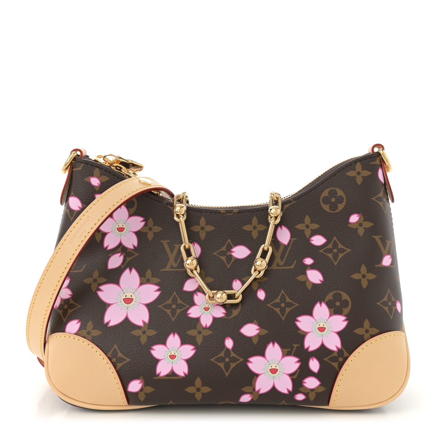 LV x TM Monogram Chery Blossom Boulogne Sakura Brown