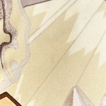 Hermes Silk Libres Comme L'Ange Scarf 90 Beige 8 of 8