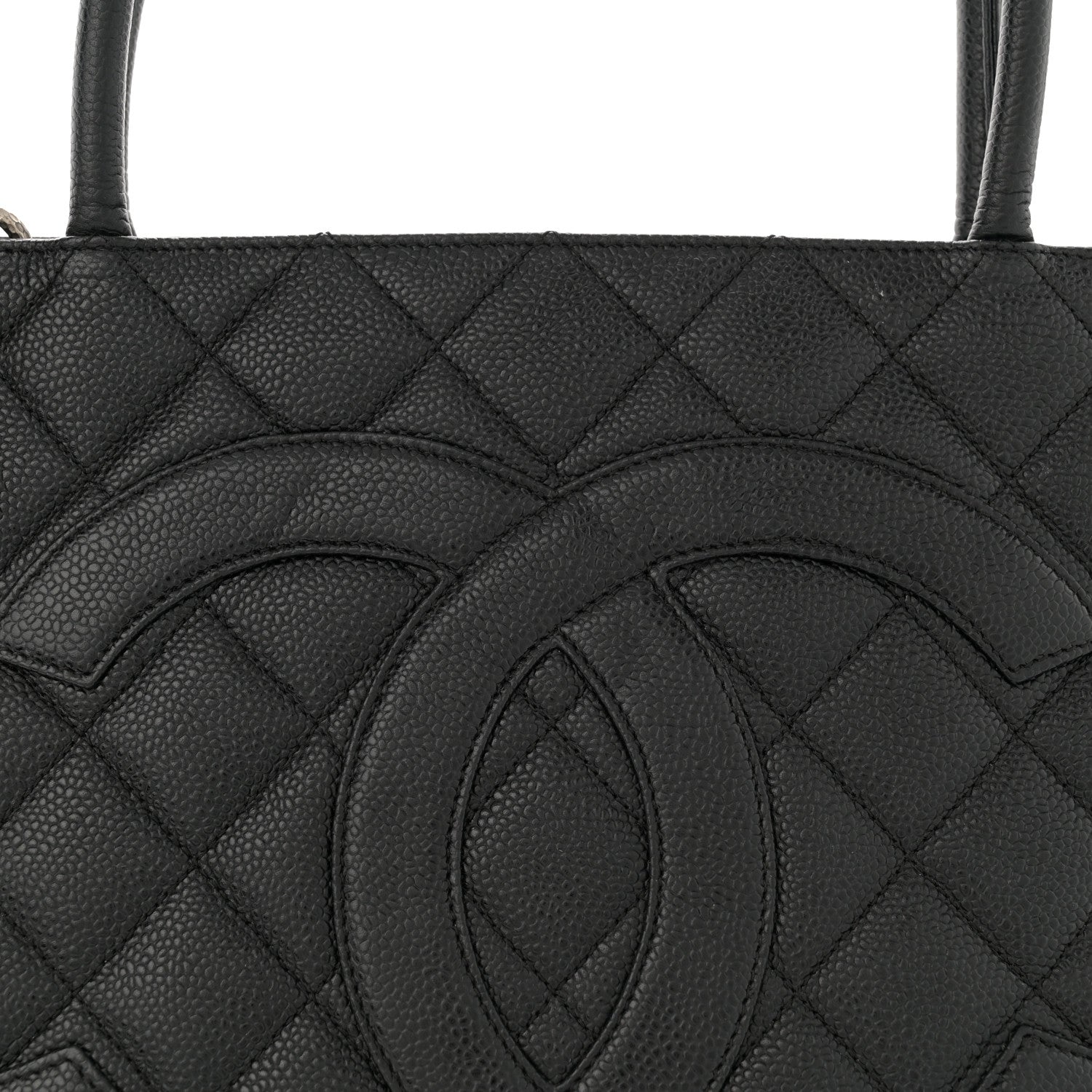 Chanel Caviar Quilted Medallion Tote Black 8 of 14