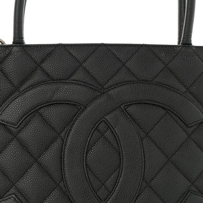 Chanel Caviar Quilted Medallion Tote Black 8 of 14