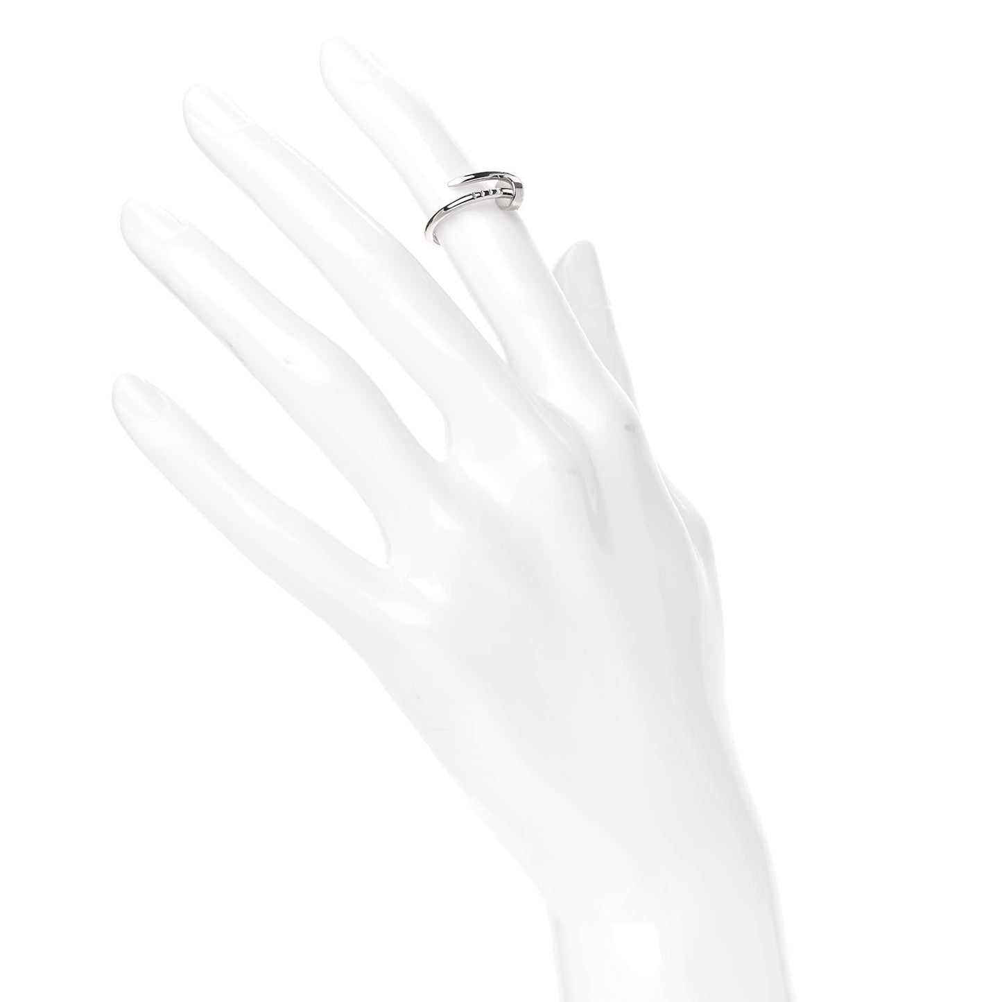 18K White Gold Small Juste Un Clou Ring 48 4.5